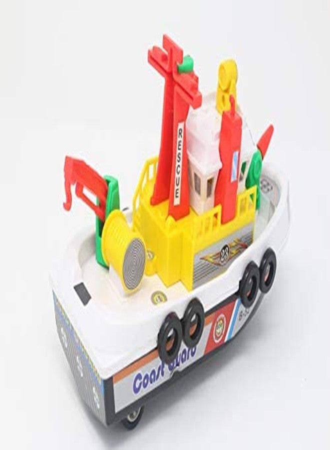 Shinsei City Harbour Boat Ship Maintenance Free Pullback Spring Action Race Toy Gift for Boys 3+ Years. Strong ABS Plastic, NO Sharp Edges, BIS Certified. Pack of 1, Color Yellow - Image 4